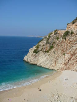 Golden beach in Turkey
