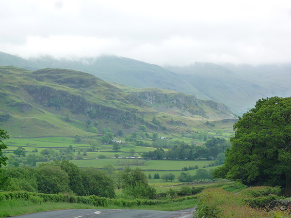 Rolling countryside in the Lake District