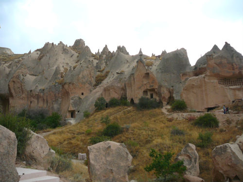 Cappadocian cave dwellings.